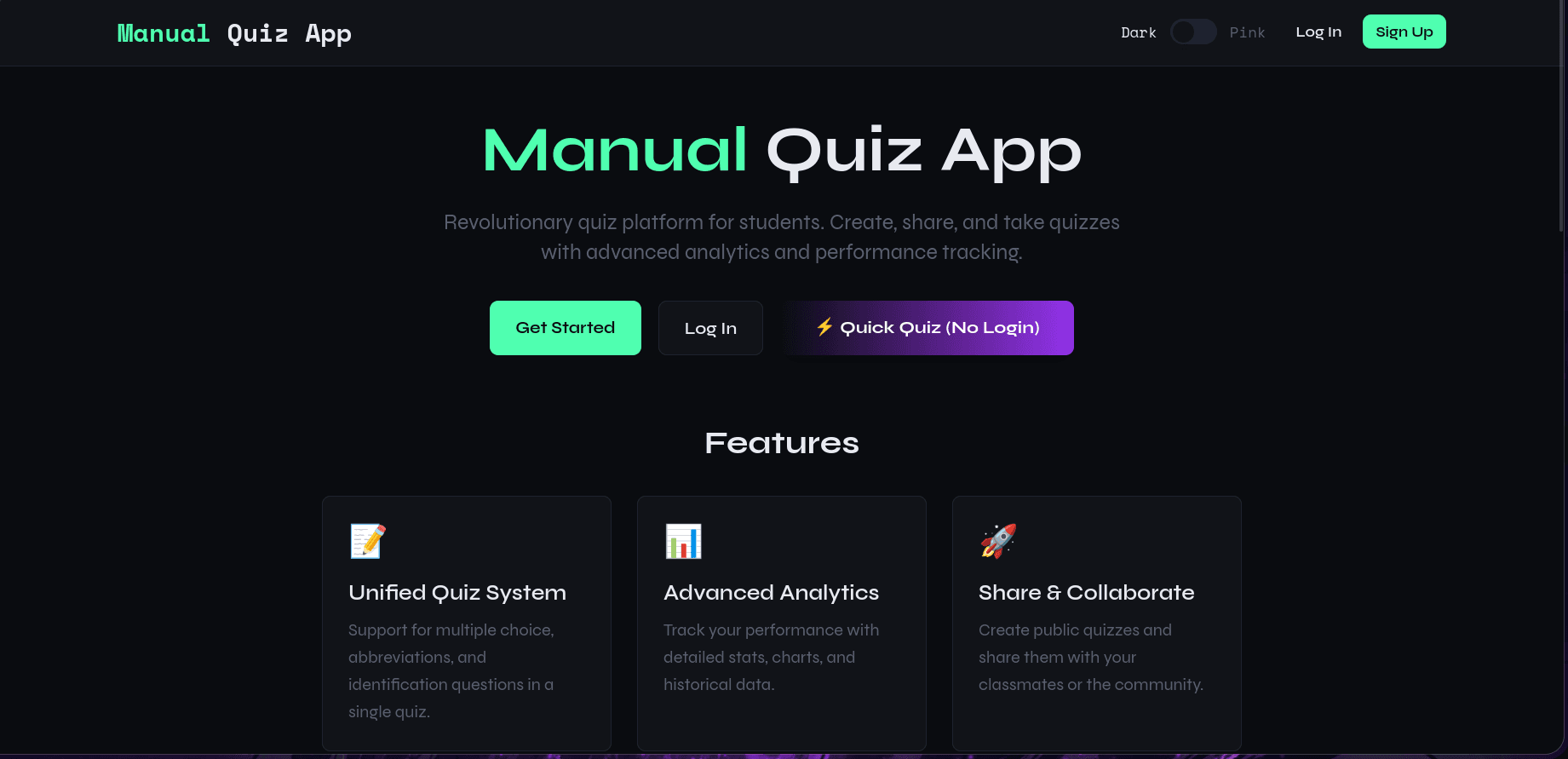 Manual Quiz App screenshot